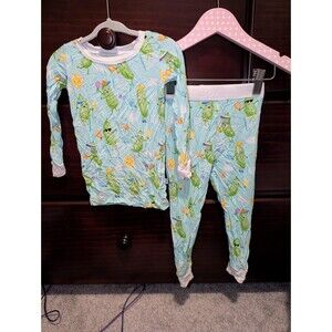 Little Sleepies Pickle Power Two Piece Long Sleeve Bamboo PJ Set 18-24